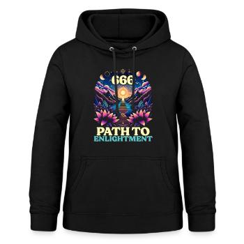 Angel Number Spiritual Guidance Numerology - Women's Hoodie - black - Front - AI Model Female 172 light (172cm)
