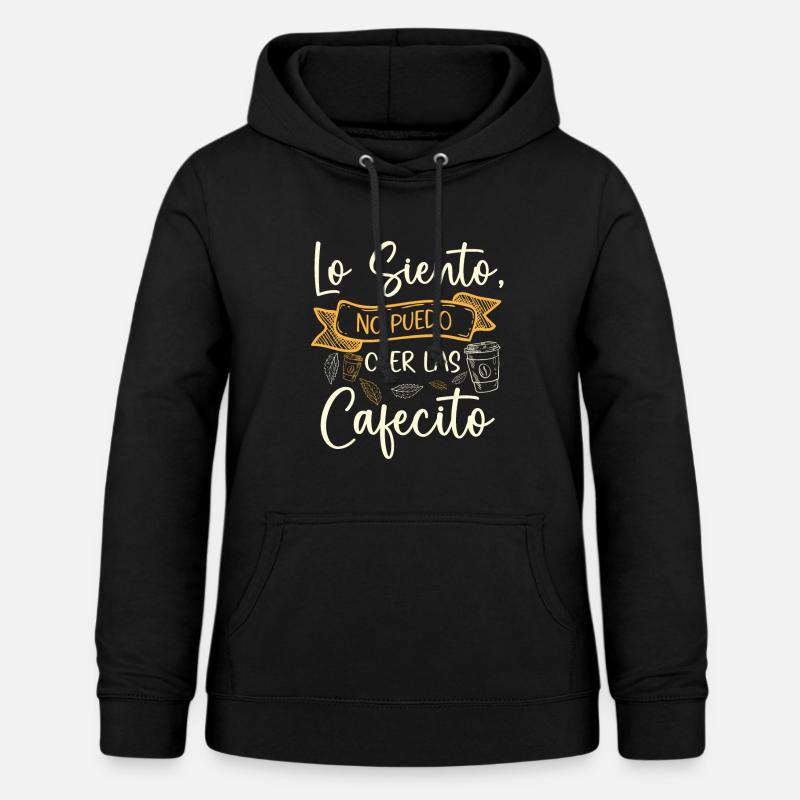 Amateur de Cafecito Buvant du café cubain Cafecito Mix - Sweat à capuche Femme - noir