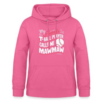 Baseball Oma Großmutter Großelterntag - Frauen Hoodie - Pink - Vorne - AI Model Female 172 light (172cm)