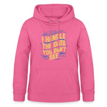 Backend-Entwickler Programmierung Softwareprogrammierer - Frauen Hoodie - Pink - Vorne - AI Model Female 172 light (172cm)
