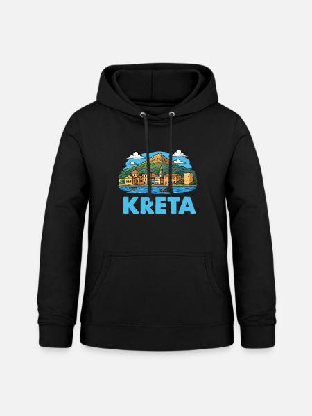 Kreta Insel - Frauen Hoodie - Schwarz