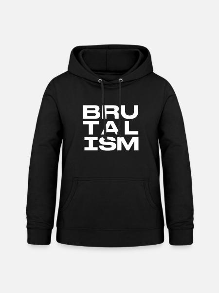 Brutalismus-Blockbuchstaben - Frauen Hoodie - Schwarz