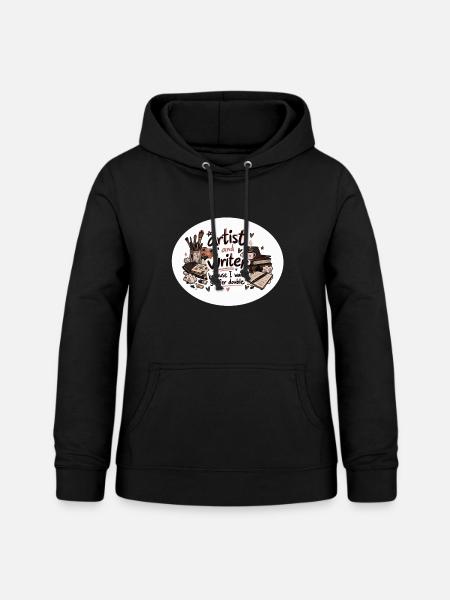 Künstler- und Autorenduo - Frauen Hoodie - Schwarz