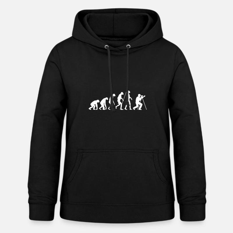L’évolution des géomètres - Sweat à capuche Femme - noir