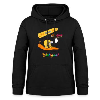 Ich kenn nur ein Gas: Vollgas! - Frauen Hoodie - Schwarz - Vorne - AI Model Female 172 light (172cm)
