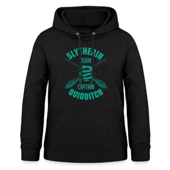 Harry Potter Slytherin Team Captain Quidditch - Women's Hoodie - black - Front - AI Model Female 172 light (172cm)