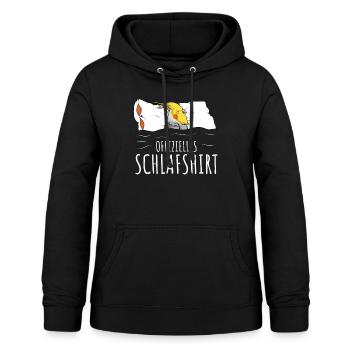 Offizielles Schlafshirt Nymphensittich - Frauen Hoodie - Schwarz - Vorne - AI Model Female 172 light (172cm)