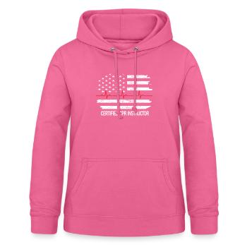 Cardiopulmonary resuscitation Heart pressure massage CPR - Women's Hoodie - pink - Front - AI Model Female 172 light (172cm)