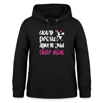 Cheerleading Mama Cheerleader Mutter Cheer Mom - Frauen Hoodie - Schwarz - Vorne - AI Model Female 172 light (172cm)