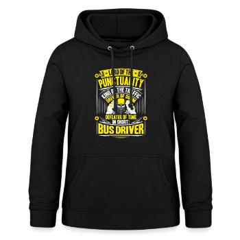 Busfahrer Bus Driver Busman Schulbusfahrer - Frauen Hoodie - Schwarz - Vorne - AI Model Female 172 light (172cm)