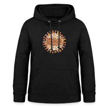 Scientifique de laboratoire médical Thanksgiving Medical Lab - Sweat à capuche Femme - noir - Devant - AI Model Female 172 light (172cm)