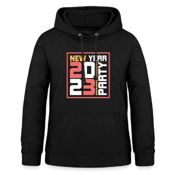 Happy New Year 2023 New Year's Eve Christmas - Women's Hoodie - black - Front - AI Model Female 172 light (172cm)