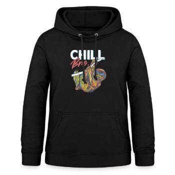 Sloth Chill Bro C’est comme ça - Sweat à capuche Femme - noir - Devant - AI Model Female 172 light (172cm)