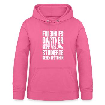 Friedhofsgärtner Friedhof Cemetery Gardener - Frauen Hoodie - Pink - Vorne - AI Model Female 172 light (172cm)