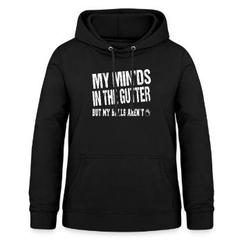 My Mind’s in the Gauter - Bowling Bowler - Sweat à capuche Femme - noir - Devant - AI Model Female 172 light (172cm)