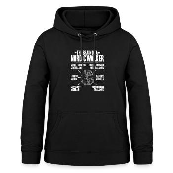 Nordic Walking Nordic Walker Nordic Walken - Women's Hoodie - black - Front - AI Model Female 172 light (172cm)
