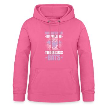 Fledermaus Fledermäuse Bat Bats Fledertier - Frauen Hoodie - Pink - Vorne - AI Model Female 172 light (172cm)