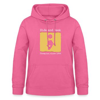 Hide And Seek Champion Since 1958 Developer - Frauen Hoodie - Pink - Vorne - AI Model Female 172 light (172cm)