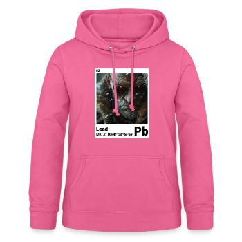 AI am Lead (wt) mode périodique style nerd - Sweat à capuche Femme - rose - Devant - AI Model Female 172 light (172cm)