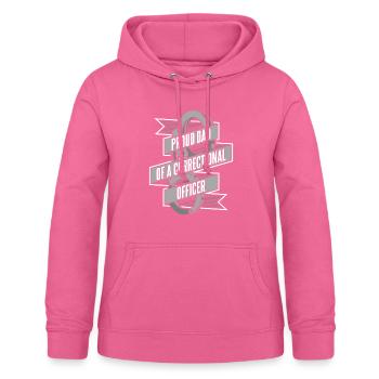 Fier papa d’un agent correctionnel des services correctionnels - Sweat à capuche Femme - rose - Devant - AI Model Female 172 light (172cm)