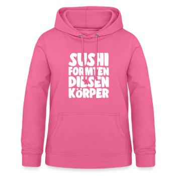Sushi lovers sushi shaped this body - Women's Hoodie - pink - Front - AI Model Female 172 light (172cm)