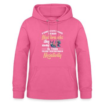 Wenn Jemand Sagt, Dass Sie Zu Viele Nacktschnecken - Frauen Hoodie - Pink - Vorne - AI Model Female 172 light (172cm)