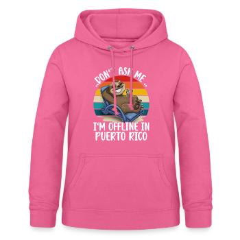 Puerto Rico Urlaub Reise - Frauen Hoodie - Pink - Vorne - AI Model Female 172 light (172cm)