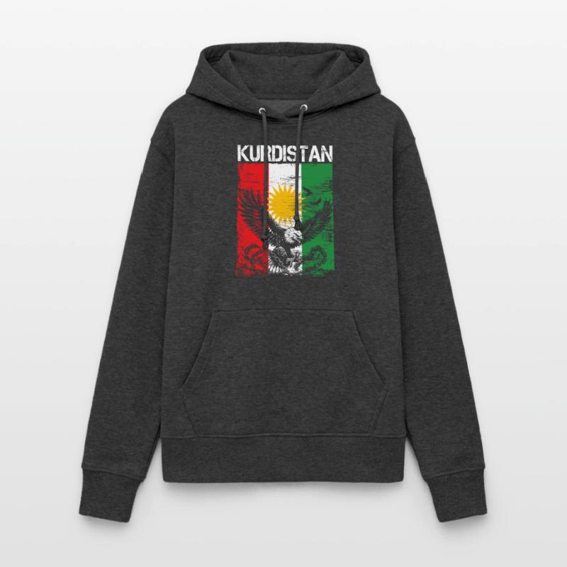 Drapeau du Kurdistan Bakur Bashur Rojava Rojhlt Newroz Sweat à capuche Femme