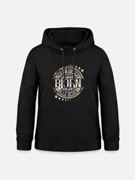 Björn - Frauen Hoodie - Schwarz