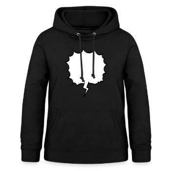 speech bubble - Women's Hoodie - black - Front - AI Model Female 172 light (172cm)