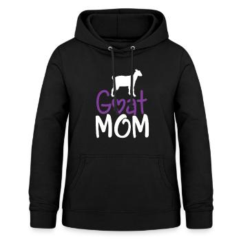 Goat Mom, Goat Lover, Goat Gift, Raising Goats - Women's Hoodie - black - Front - AI Model Female 172 light (172cm)