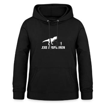 exe ausführen Informatiker Programmierer Geschenk. - Frauen Hoodie - Schwarz - Vorne - AI Model Female 172 light (172cm)