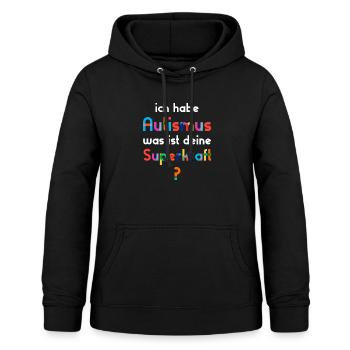 Autismus Autist - Frauen Hoodie - Schwarz - Vorne - AI Model Female 172 light (172cm)