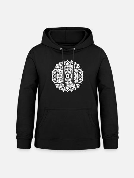 Spirituelles Mandala - Frauen Hoodie - Schwarz