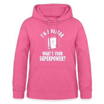 Pastor Priester Bibel Geschenk - Frauen Hoodie - Pink - Vorne - AI Model Female 172 light (172cm)