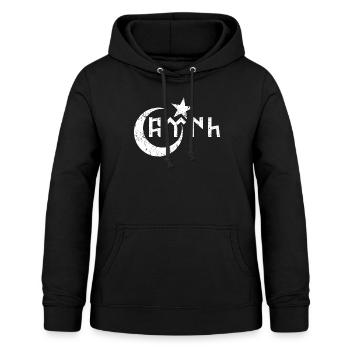 Wappen Halbmond Kemal Atatürk Türkei Geschenk - Frauen Hoodie - Schwarz - Vorne - AI Model Female 172 light (172cm)