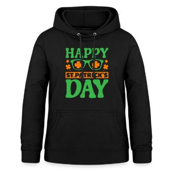 Bonne Saint-Patrick - Sweat à capuche Femme - noir - Devant - AI Model Female 172 light (172cm)