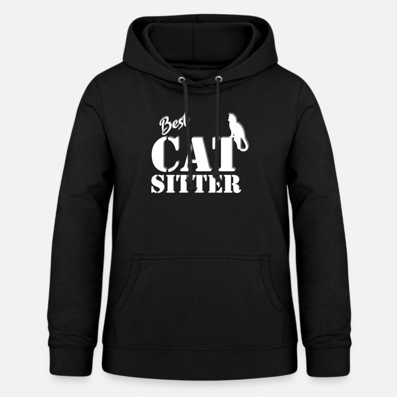 Miglior Cat Sitter - Felpa con cappuccio da donna - nero