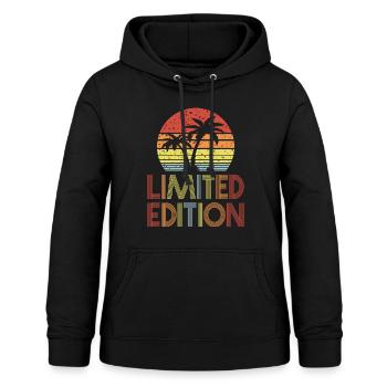 Édition limitée - Sweat à capuche Femme - noir - Devant - AI Model Female 172 light (172cm)