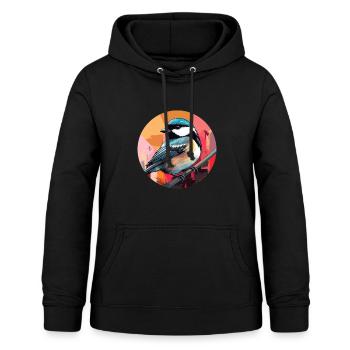 Meise - Frauen Hoodie - Schwarz - Vorne - AI Model Female 172 light (172cm)