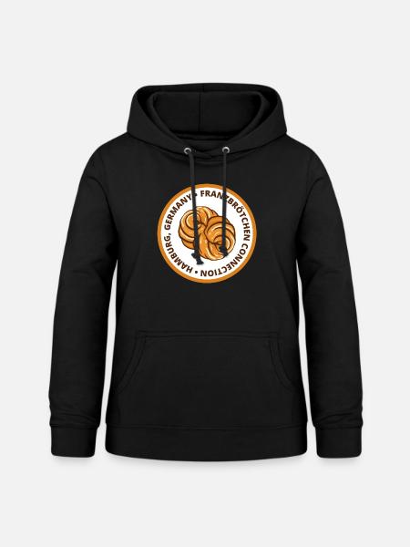 Franzbrötchen Connection - Frauen Hoodie - Schwarz