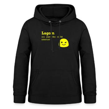 Lagom juste la bonne quantité de cadeau suédois - Sweat à capuche Femme - noir - Devant - AI Model Female 172 light (172cm)
