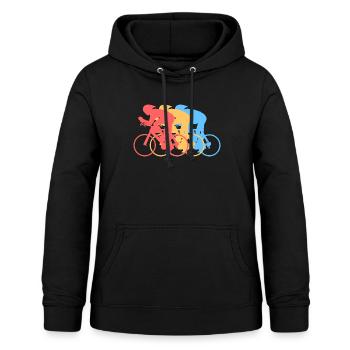 Fahrrad - Frauen Hoodie - Schwarz - Vorne - AI Model Female 172 light (172cm)