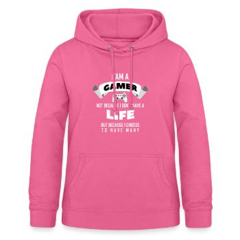 gamer - Women's Hoodie - pink - Front - AI Model Female 172 light (172cm)