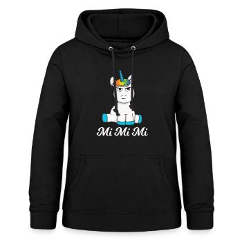 Unicorn Mimimi - Women's Hoodie - black - Front - AI Model Female 172 light (172cm)