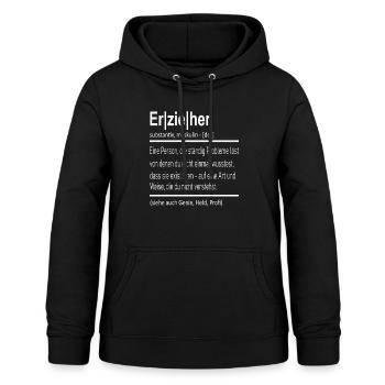 Erzieher Erziehung - Frauen Hoodie - Schwarz - Vorne - AI Model Female 172 light (172cm)