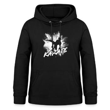 Karate - Frauen Hoodie - Schwarz - Vorne - AI Model Female 172 light (172cm)