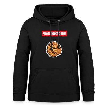 Franzbrötchen Hamburg Souvenir Bäcker Geschenkidee - Frauen Hoodie - Schwarz - Vorne - AI Model Female 172 light (172cm)
