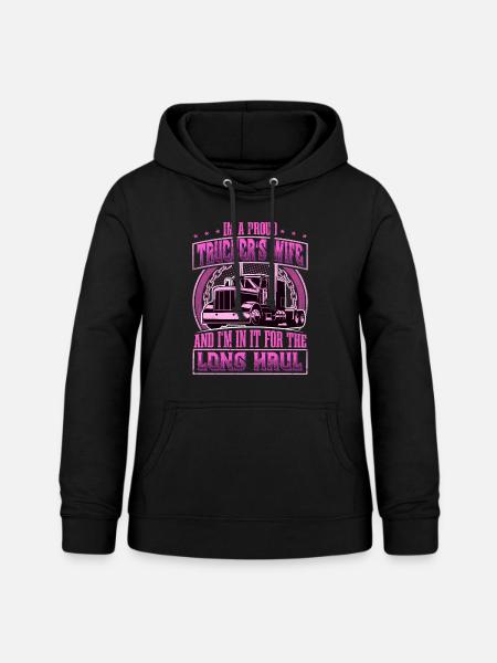 LKW Fahrer - Frauen Hoodie - Schwarz