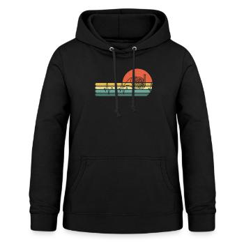 French horn French horn player French hornist - Women's Hoodie - black - Front - AI Model Female 172 light (172cm)